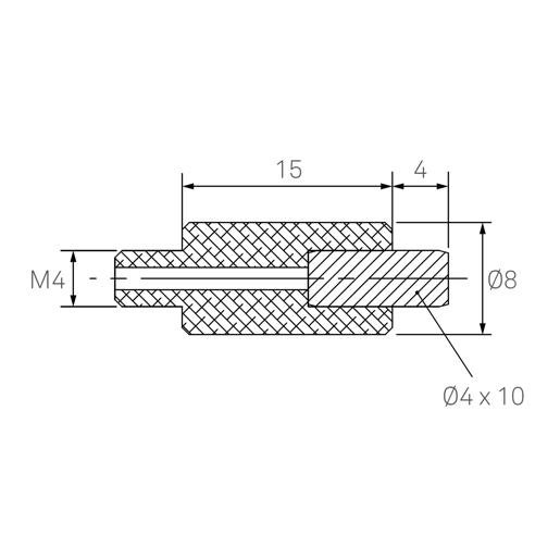Standoff Pin (D = 8 mm / L = 10 mm)