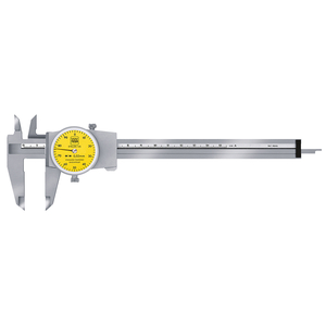 Dial Caliper, 150 mm, 0.02 mm, 1 mm/r