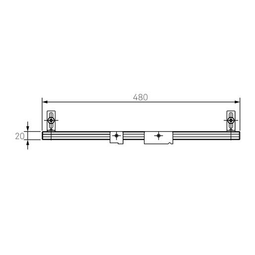 Guide Rail (L = 480 mm)