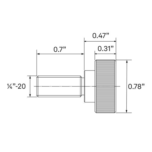 Thumb Screw (1/4"-20)