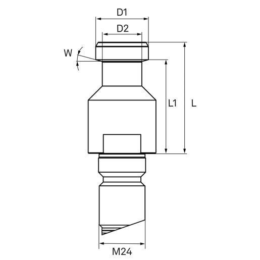 Pullstud Type 03 +25 mm