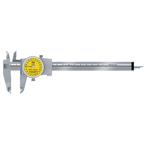 Dial Caliper, 150 mm, 0.02 mm, 2 mm/r