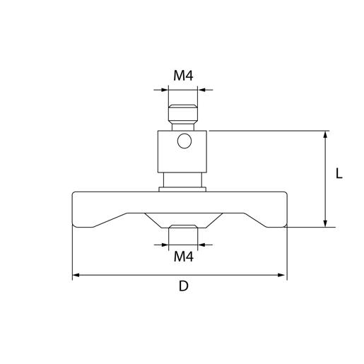 M4/M4-Ball Disc Stylus (SS-23-L10)