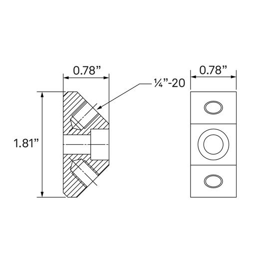 Vee Locator (1/4"-20)