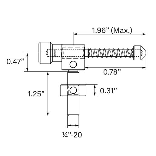 Spring Plunger (1/4"-20)