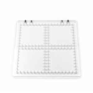 Acryl Baseplate 200x200x10mm (M4) - Cross Pattern