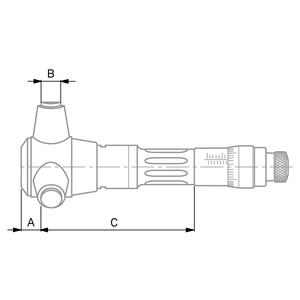Analoge Innenmessschraube IMICRO, 17 - 20 mm